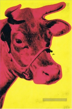 vache Tableau Peinture - Vache jaune Andy Warhol